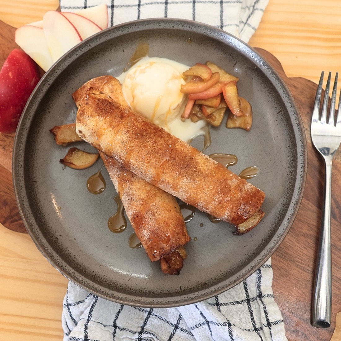 Air Fryer Apple Pie Taquitos