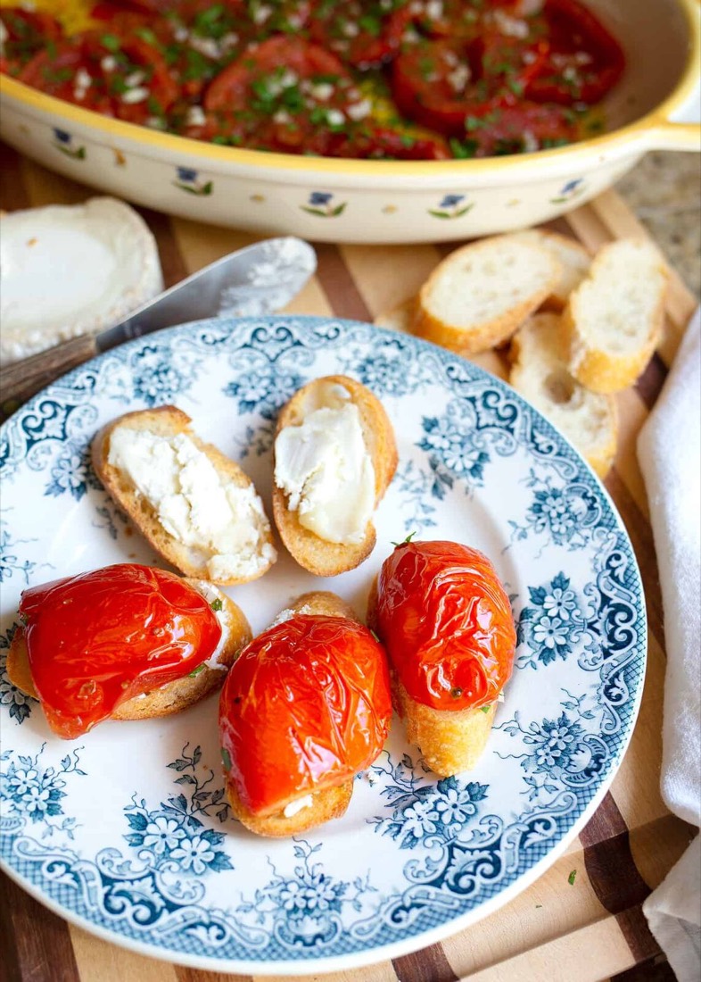 Crostini With Pomodori Al Forno (Oven-Roasted Tomatoes)