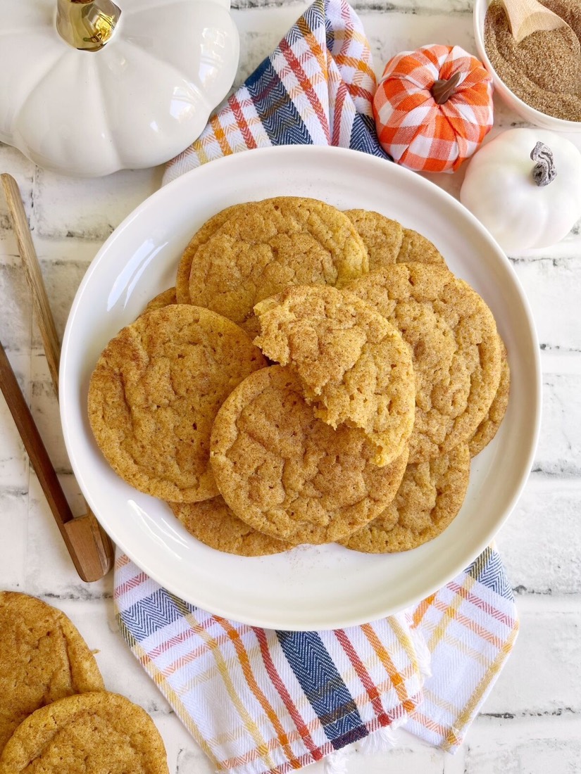 Easy Pumpkin Snickerdoodles from a Mix