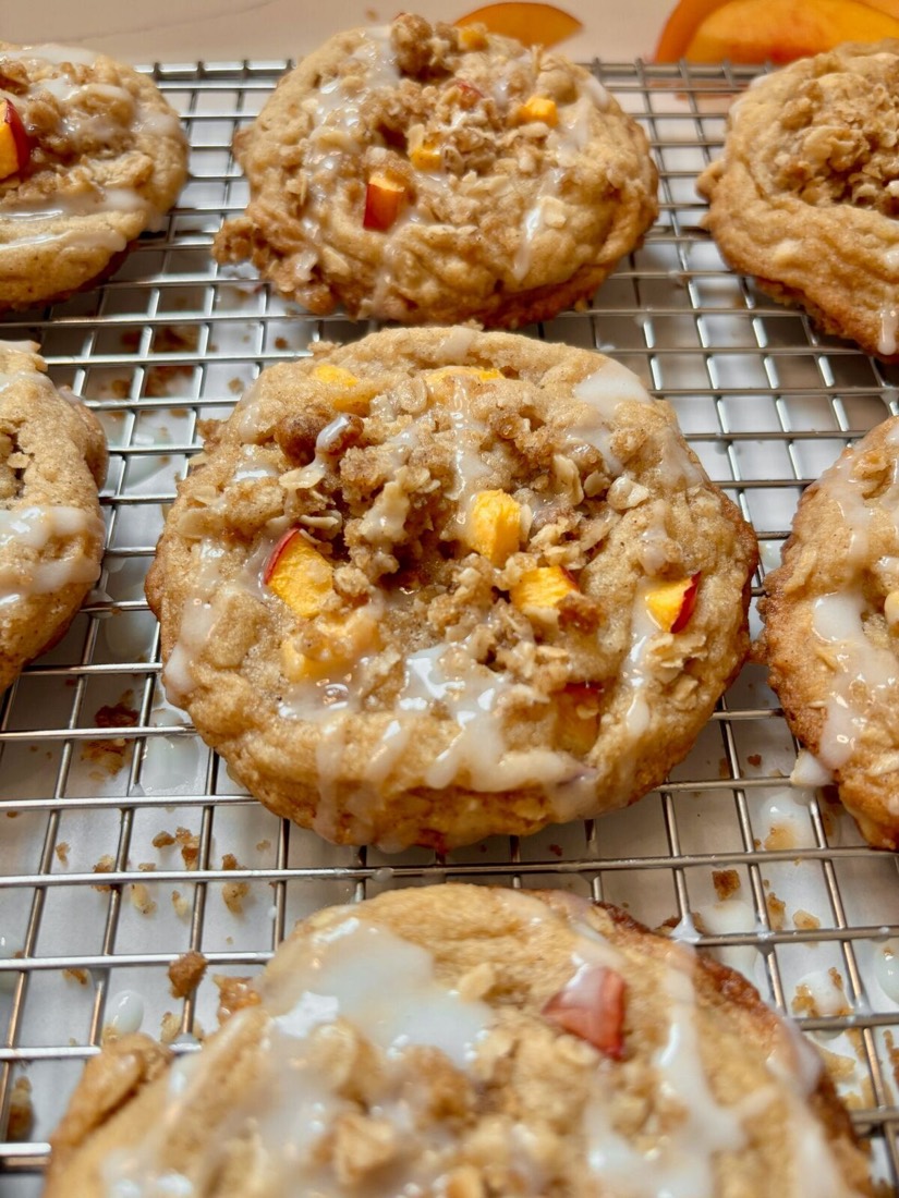 Fresh Peach Crisp Cookies