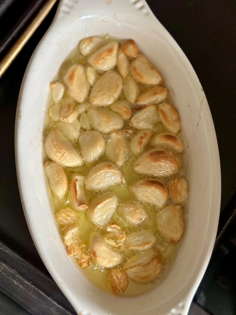 Garlic Confit in Olive Oil