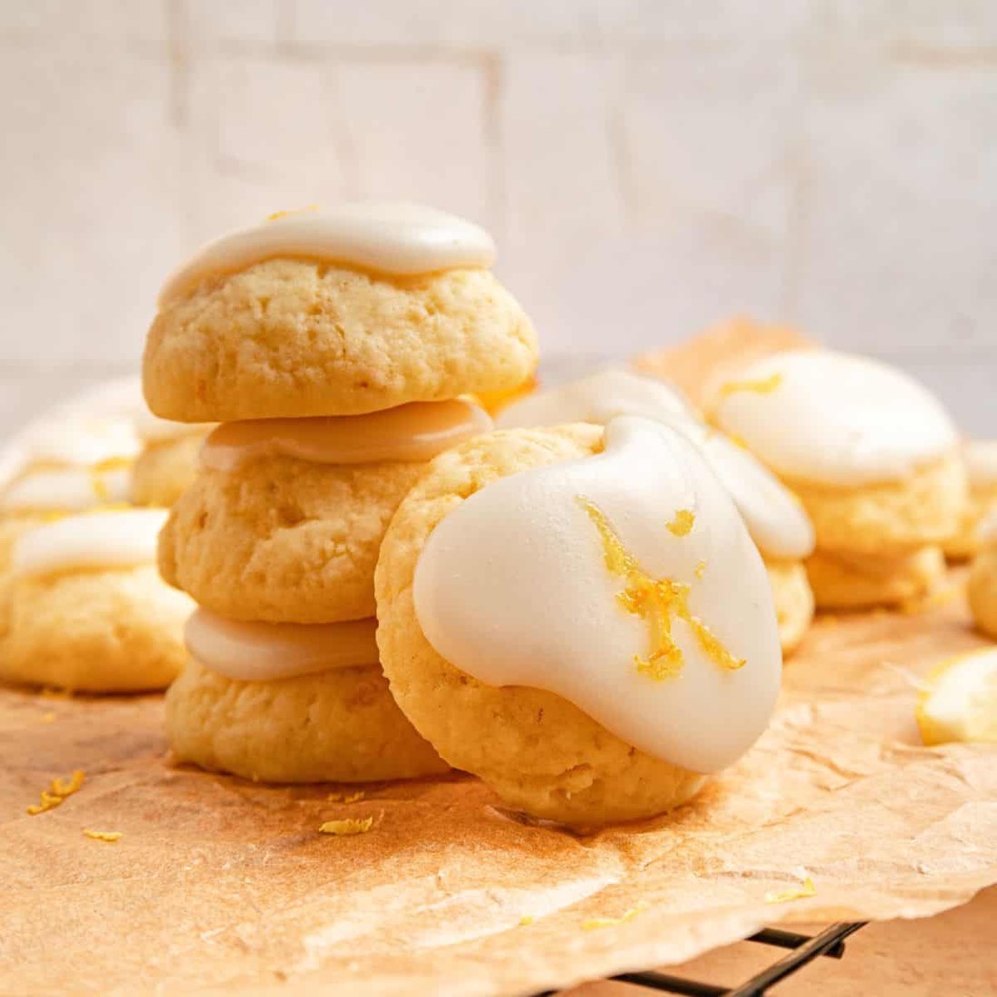 Soft Lemon Ricotta Cookies with Lemon Glaze