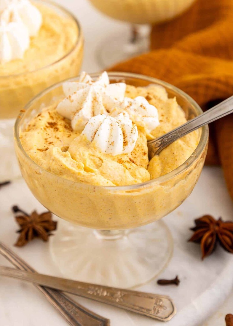 Five-Ingredient No-Bake Pumpkin Mousse